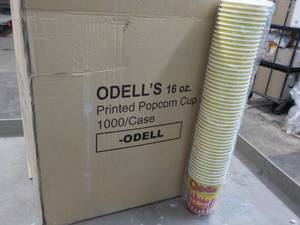 lot 154 image: 1000 ODells 16 oz. popcorn cups