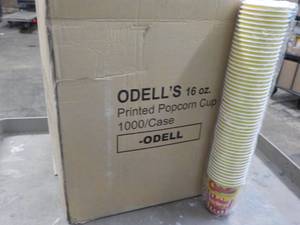 lot 156 image: 1000 ODells 16 oz Popcorn Cups