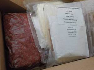 lot 250 image: Mushroom and Swiss Burger Kit