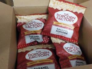 lot 293 image: The Popcorn Factory caramel popcorn
