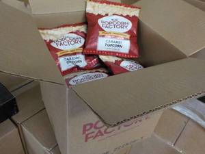 lot 296 image: The Popcorn Factory caramel popcorn