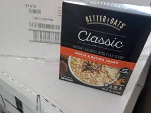 lot 318 image: Better Oats classic instant oatmeal
