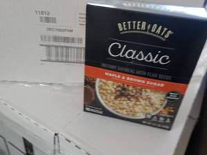 lot 319 image: Better Oats classic instant oatmeal