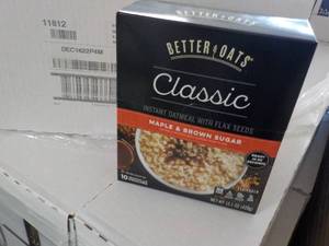 lot 320 image: Better Oats classic instant oatmeal