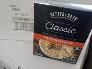 lot 321 image: Better Oats classic instant oatmeal