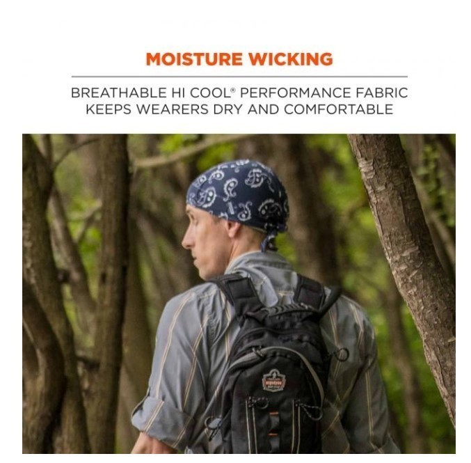 lot 800 image: NEW 2 Pack of Chill-Its 6615 High-Performance Bandana Do Rag - Terry Cloth Sweatband - CAMO