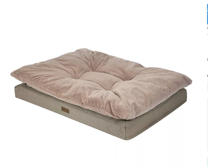 lot 258 image: NEW Members Mark Orthopedic Pillowtop Pet Bed, 30 x 40  - Tan
