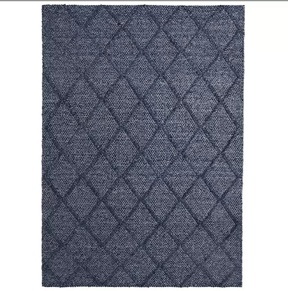 lot 72 image: NEW Social Standard Lucia Handmade Recycled Area Rug - 7 feet 6 inch x 9 feet 6 inch - DENIM