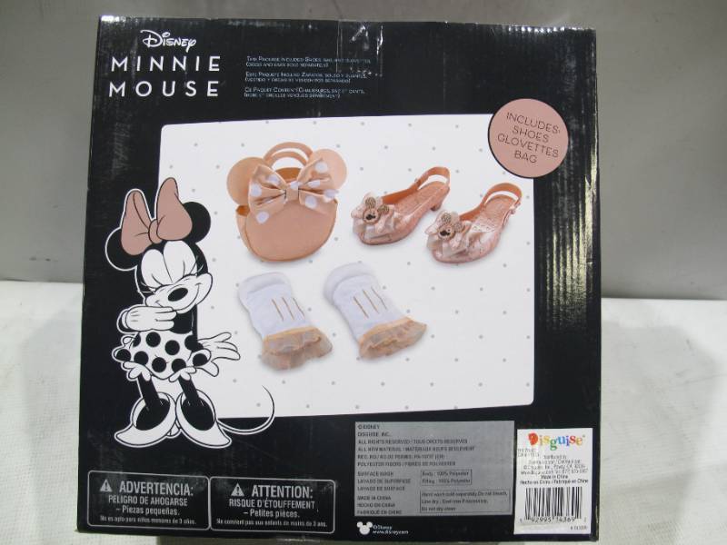lot 396 image: NEW Disguise Disney Minnie Mouse Dress Up Pretend Play Toy Costume Accessory Set
