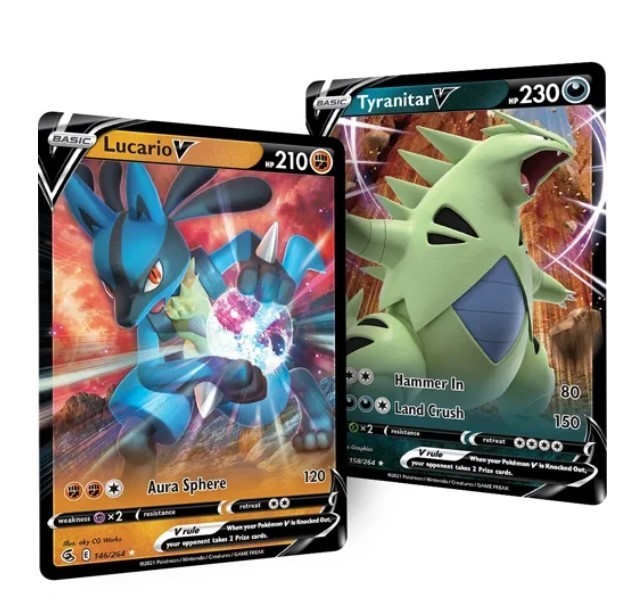 lot 294 image: NEW Pokmon Heavy Hitters Premium Collection - Lucario & Tyranitar