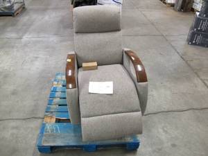 lot 125 image: Working Wooden and Fabric powered Recliner