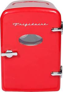 lot 232 image: Frigidaire Portable Retro Extra Large 9-Can Capacity Mini Cooler, EFMIS175, RED