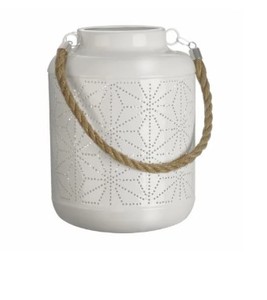lot 912 image: NEW Paradise Lighting 8015977 LED Metal Lantern, White