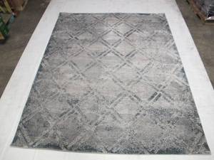 lot 182 image: Reflection Area Rug, GrayBlue - Rug Size  7 ft. 10 in. x 10 ft.