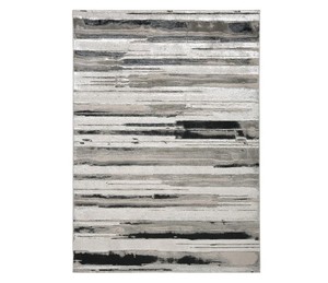 lot 183 image: Feizy Lines Area Rug, Gray Tones - Rug Size  7 ft. 10 in. x 10 ft.