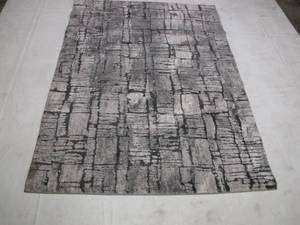 lot 198 image: GERTMENIAN ICON AREA RUG, Gray and White - Rug Size 5 ft. 3 In X 7 ft.