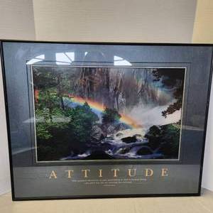 Attitude Inspirational Picture Wall Hanging 30 X 24