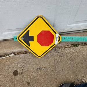 Stop Sign - Metal and Fiberglass