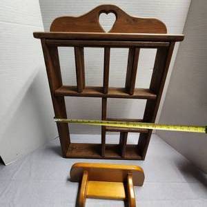 2 Decorative Wooden Shelved #2