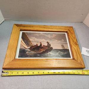 Framed Art Print - Children in Sailboat