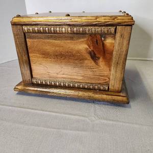 Beautiful Handcrafted Wooden Animal Urn - 3