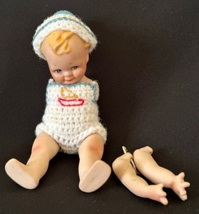 lot 81 image: Vintage Miniature Doll