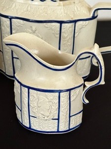 lot 58 image: Antique Castleford Teapots and Creamer