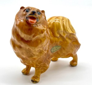lot 99 image: Vintage Morten Studios Ceramice Pomeranian Figurine