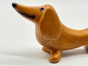 lot 25 image: Lisa Larson Gustavsberg Dachshund Figurine - Lisa Larson Minikennel Series Dachshund Figurine