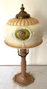lot 201 image: Antique Victorian Boudoir Lamp