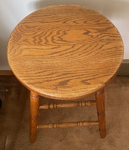 lot 209 image: Vintage Wooden Stool