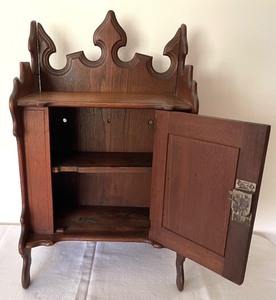 lot 52A image: Antique Victorian Dresser Top Walnut Cabinet