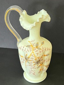 lot 230 image: Two Pieces of Victorian Satin Glass