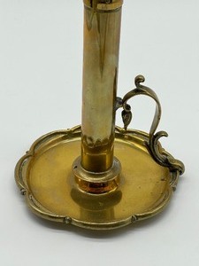 lot 185 image: Antique Brass Candle Stick Holder