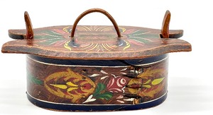 lot 15 image: Two Hand Painted Swedish Tine Box