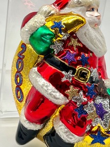lot 151 image: Kurt Adler Polonaise Millennium 2000 Santa and the Moon Ornament