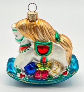 lot 153 image: Two Vintage Polonaise Rocking Horse Ornaments