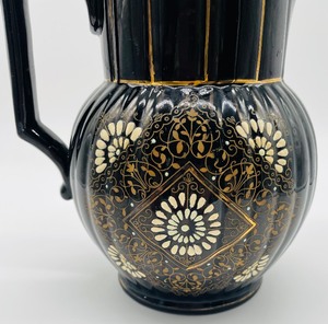 lot 244 image: Antique English Hand Painted Pitcher