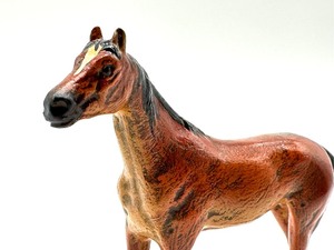 lot 309 image: Painted Miniature Cold Painted Bronze Horse Figurine