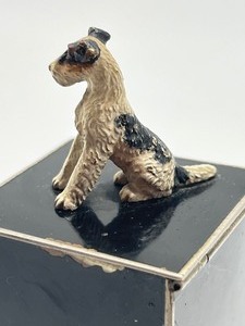lot 304 image: Antique Geson Ash Receiver with Airedale Figurine