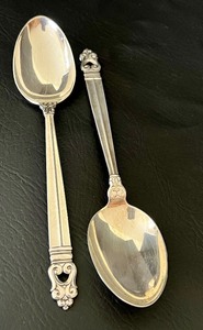 lot 10A image: Two International Sterling Royal Danish Serving Spoons