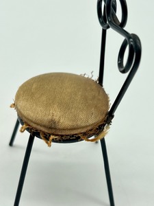 lot 295 image: Antique Metal Doll House Chair