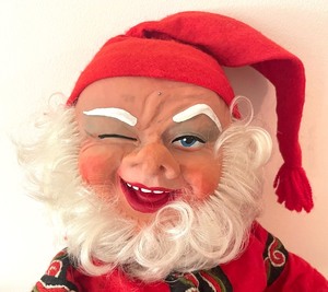 lot 332 image: Vintage Norwegian Andre Hasle Askim Norge Extra Large Winking Gnome Doll
