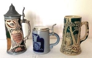 lot 242 image: Three Vintage Steins