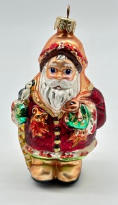 lot 351 image: Two Christmas Ornaments including Christopher Radko Woodland Winds Christmas Ornament