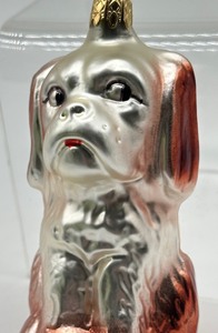 lot 369 image: Vintage West German Dog Figurine Christmas Ornament