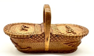 lot 375 image: Vintage J. Bonnet (France) Salt and Pepper Basket