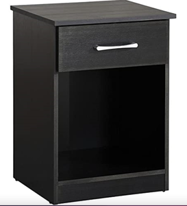 lot 220 image: Glory Furniture Lindsey G0046-N RTA Nightstand , Black (OPEN BOX)