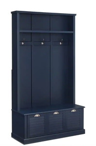 lot 227 image: Crosley Furniture Ellison Navy Hall Tree (OPEN BOX)