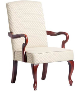 lot 237 image: Diamond Beige Goose Neck Arm Chair (OPEN BOX)